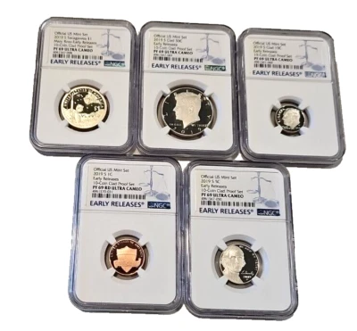 2019 5-Coin PF 69 Clad Proof Set Early Releases ULTRA CAMEO  - Image 1 of 4