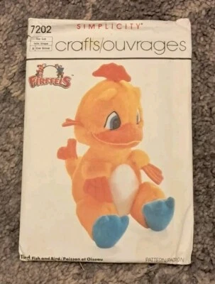 Simplicity 7202 Firffels Fish & Bird Sewing Pattern - Image 1 of 2