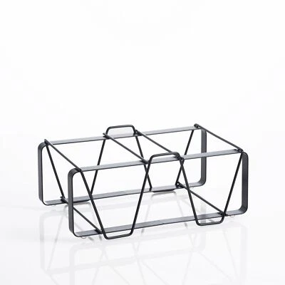 CANTINETTA MODULARE PORTA BOTTIGLIE KIEL IN ACCIAIO NERO OPACO ORESTELUCHETTA - Immagine 1 di 3