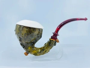 S.YANIK MEERSCHAUM Pipe real GOURD CALABASH NR:725 - Picture 1 of 10