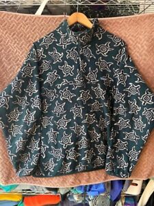 Patagonia Synchilla Snap T Turtle Pattern Made in Canada XL