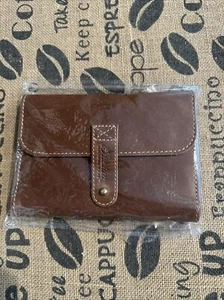 Bolsa de viaje organizadora triple de cuero marrón Indian Motorcycle vintage - Imagen 1 de 9