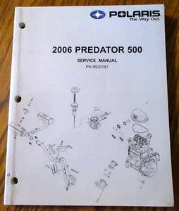 Polaris 2006 PREDATOR 500 & Troy Lee QUAD ATV Service Repair Shop Manual 9920187 - Picture 1 of 24