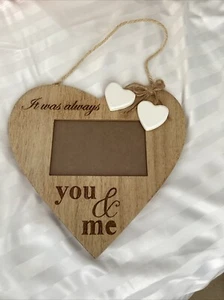 Sainsbury’s You & Me Frame In Hanging Heart - Picture 1 of 2