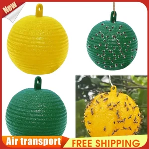 Sticky Glue Fly Gnat Wasp Hornet Bugs Trap Ball Flying Insects Trap for Orchard - Picture 1 of 14