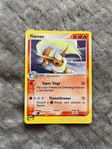 Flareon 5/100 Pokemon EX Sandstorm Vintage Holo Rare SWIRL Near Mint NM 🔥 - Picture 1 of 3
