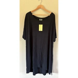 Recliner NYC Damen 3XL schwarz enges T-Shirt Schlafkleid Dreamtech Modal Nachtwäsche PJ - Bild 1 von 7