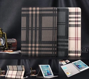 Folio Wallet Net Grid Leather Stand Smart Sleep/Wake Case Cover For Apple iPad - Picture 1 of 23