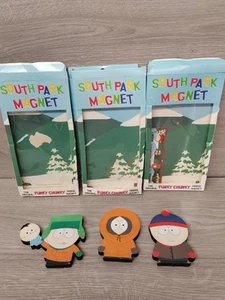 3 x Vintage South Park Funky Chunky Kühlschrankmagnet (1997 Comedy Central) - Bild 1 von 11