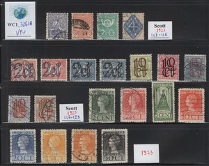 WC1_32618 NETHERLANDS. Colorful lot of 1913 stamps & sets. Used - Picture 1 of 1