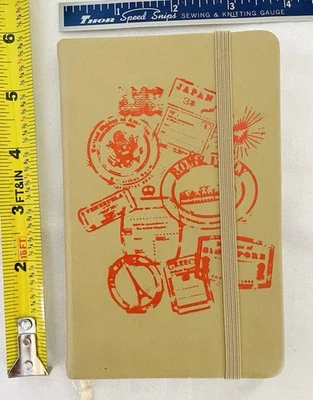 Eccolo World Traveler Journal 6”x4” Embossed Leather Made In Italy, Unused Gift - Image 1 of 4