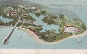 Love Point MD Birds Eye View Kent Island, Maryland 1910 - Imagen 1 de 2