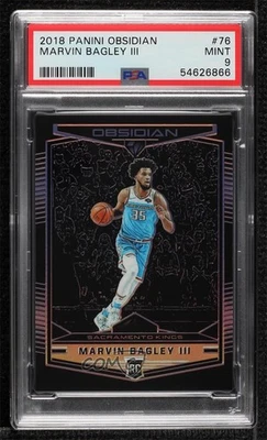 2018-19 Panini Obsidian Rookies Marvin Bagley III #76 PSA 9 MINT Rookie RC - Image 1 of 2