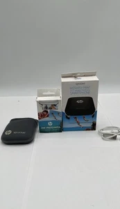 HP Sprocket 100 tragbarer schwarzer 2"x3" Fotodrucker ZINK Fotopapier & Hülle - Bild 1 von 7