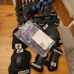 ROLLERBLADE STRATUS ABT mit Schutzausrüstung und Tasche Größe 25 (Herren 7 Damen 8) - Bild 1 von 24