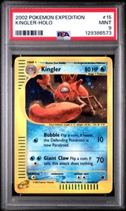 2002 Pokemon Expedition #15 Kingler Holo PSA 9 MINT - Picture 1 of 2