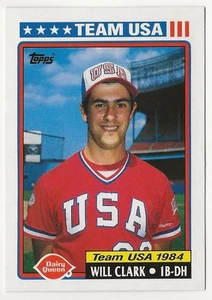 1992 Topps Dairy Queen Team USA Will Clark Team USA / San Francisco Giants 2 - Picture 1 of 2