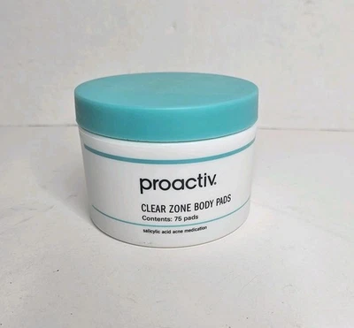 Proactiv Clear Zone Body Pads 75 Pads Salicylic Acid Acne Medication EXP 04/2026 - Image 1 of 4