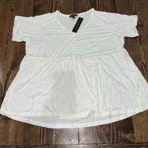 Landa Curve by Dora Landa salbeigrüne Damenbluse mit Ösen Übergröße 2X - Bild 1 von 7