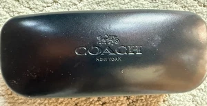 Coach Sunglasses Glasses Holder Clam Shell Hard Case With Coach Cleaning Cloth - Picture 1 of 4