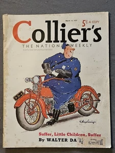 1937 Colliers 3/13  Motorcycle Cover, Private Life of Margaret Mitchell -GWTW - Picture 1 of 8