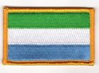 Parche Bandera Patch Sierra Leona 7X4,5Cm Bordado Termoadhesivo Nuevo