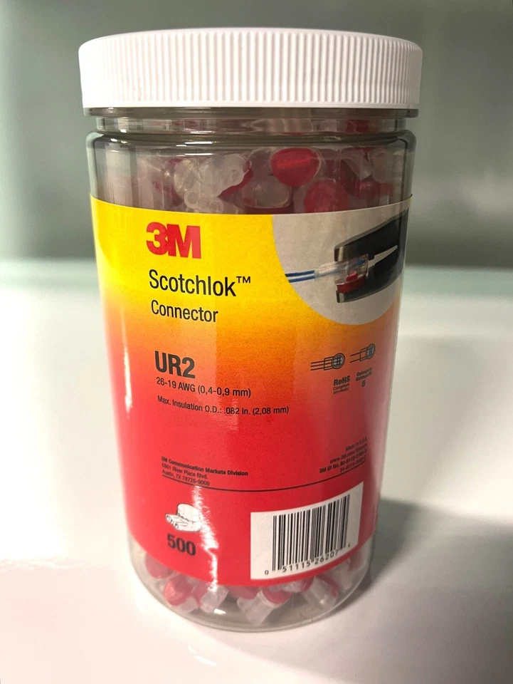 3M Scotchlok Connector UR2 26-19 AWG 500 PCS - Image 1 of 1