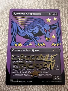 MTG Magic Ravenous Chupacabra x1 Signed Proof Secret Lair SLD Crocodile Jackson - Picture 1 of 2