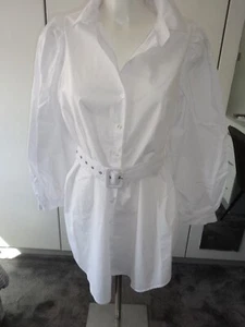 BNWT - NASTY GAL WHITE SHIRT DRESS UK SIZE M - Picture 1 of 7