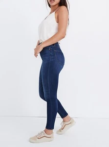 MADEWELL Curvy Size 26 Tall High Rise Skinny Leg Stretch Jeans W 27 x L 30 - Picture 1 of 8