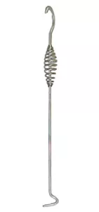 Attizzatoio a gancio con molla camino caminetto stufa VILLA & SPREAFICO 41 cm. - Foto 1 di 1