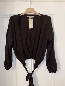 Michael Kors Brown Balero Cardigan M - Picture 1 of 3