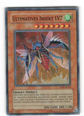 Yugioh ULTIMATIVES INSEKT LV7 , tlm-de010 Super Rare deutsch Near Mint  - Bild 1 von 2