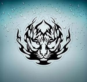 Aufkleber Sticker Tuning Auto Motorrad Bombe JDM Tiger Löwe Tribal Tribal R2 - Bild 1 von 1