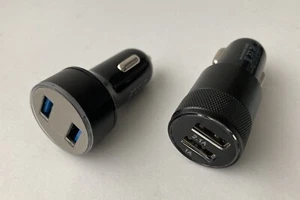 2 X Dual USB Chargers Car Socket 12V Cigarette Lighter Power Adapter - Picture 1 of 7