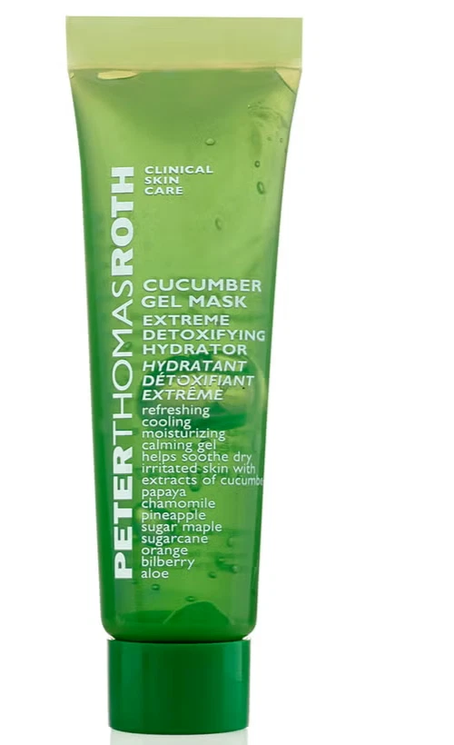 NEW 3 x Peter Thomas Roth Cucumber Extreme De-Tox Hydrator Gel Mask - 14ml - Image 1 of 1