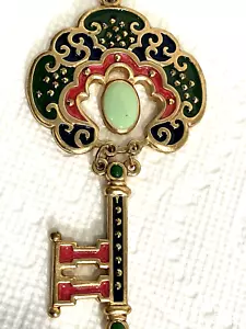 Jay Strongwater Key Holder Ornate Signed New/No Tags or Box Reversible Colors - Picture 1 of 8