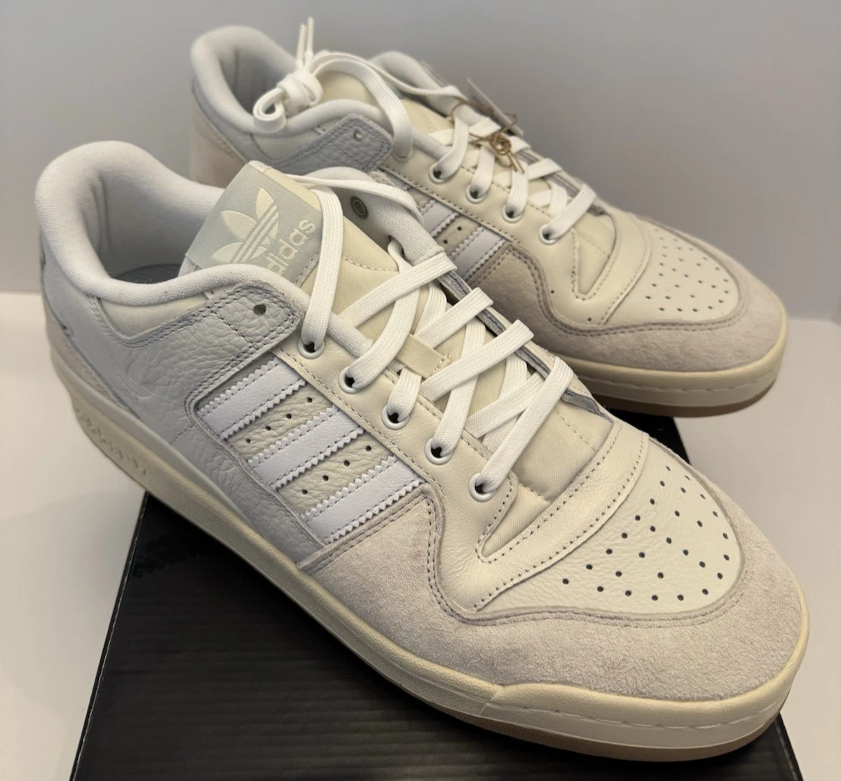 adidas Forum Low Chalk White Gum | eBay