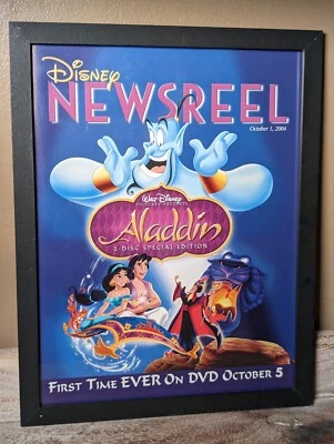 Póster de carrete de noticias impreso anuncio promocional vintage Aladdin Premier 8,5 X 11 Foto 1 de 4