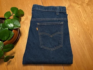 HERREN VINTAGE LEVIS ORANGE TAB 601 HERGESTELLT IN DEN USA BLAU DENIM STIEFEL JEANS 38 X 34 GEBRAUCHT, IN EINWANDFREIEM ZUSTAND - Bild 1 von 12