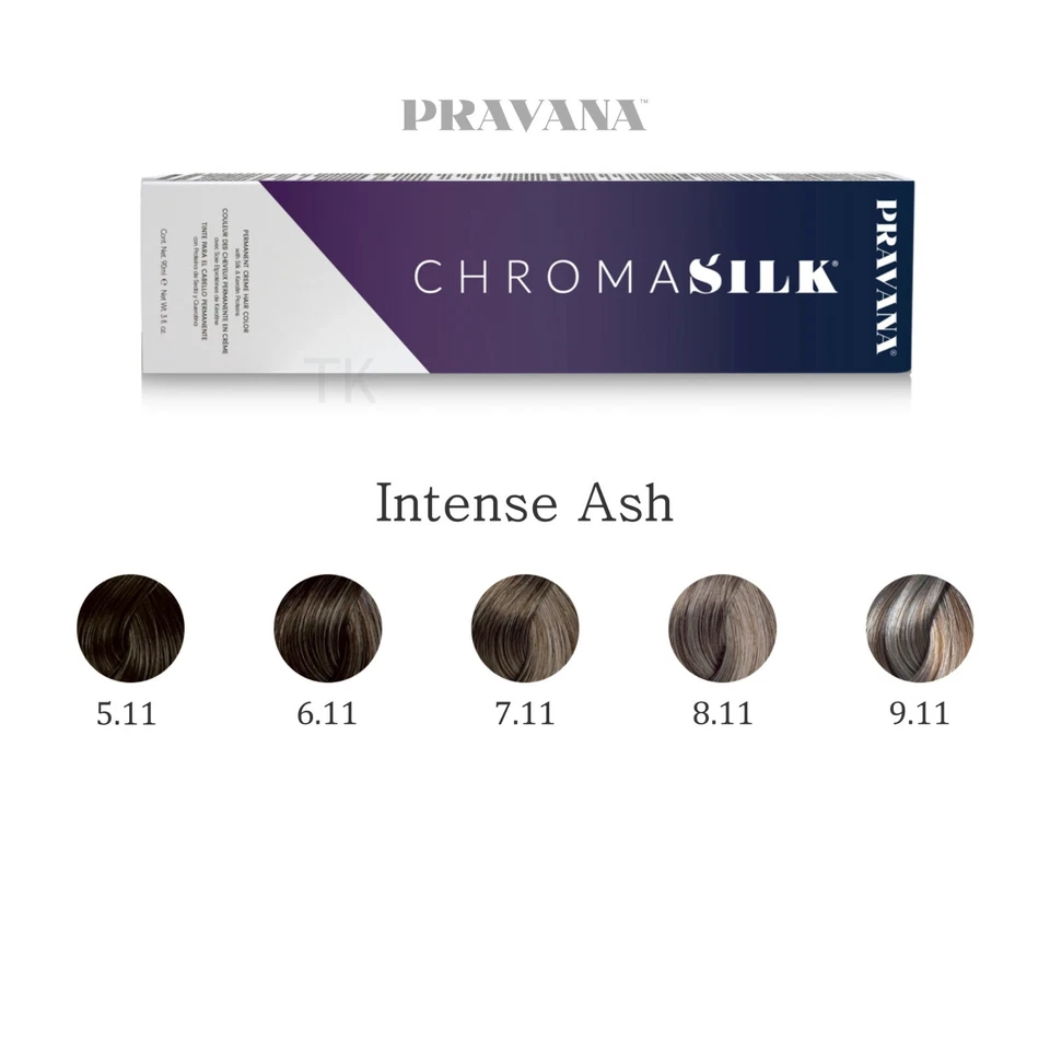 Pravana Chroma Silk Hair Color Dark Ash Blonde 6.11 90ml 3 Ounce