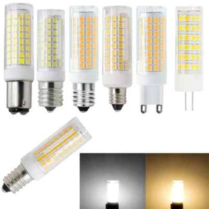Dimmable LED Light Bulbs G4 G9 BA15D E11 E12 E14 E17 9W Corn Bulbs 220V 110V - Picture 1 of 13