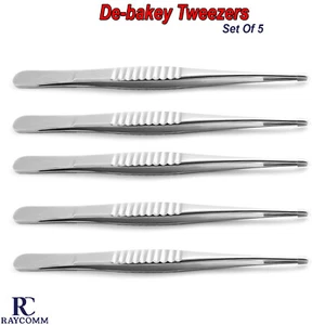 Dental Tweezers Serrated Tissue Dissecting Dissection Debackey Surgical Forceps  - Picture 1 of 5