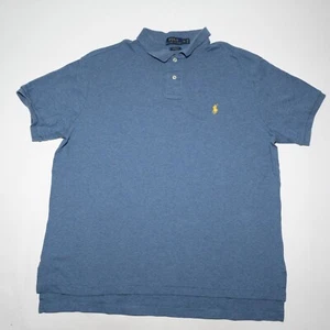 Polo Ralph Lauren Men's Size XL Blue Custom Fit Soft Interlock Causal Shirt - Picture 1 of 6