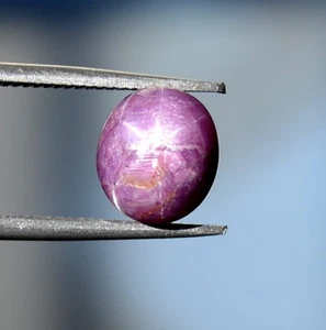 4.15 Cts Natural Star Ruby Oval Cabochon 8.50x7.50 mm Unheated Red Loose Gems - Picture 1 of 3