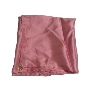 Vera Neumann einfarbig rosa Barbie Seide Vintage Halstuch handgerollt Charm Italien - Bild 1 von 3
