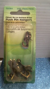 Hillman Push Pin Hangers 3 pk  (122261)  FS - Picture 1 of 2