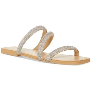 Madden Girl Womens PARFAIT Rhinestones Slip-On Slide Sandals Flats BHFO 1045 - Picture 1 of 5