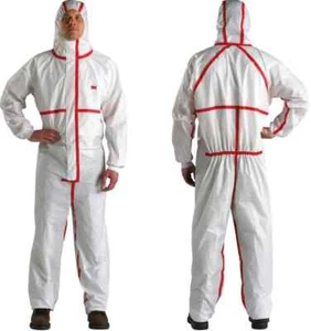 Tuta Protettiva Monouso 3M 4565 con Cappuccio Tipo 4/5/6 Tg. M-L-XL-2XL - Foto 1 di 1