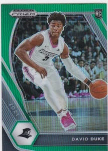 2020-21 Prizm Draft Picks David Duke GREEN Rookie Card #44 - Picture 1 of 1